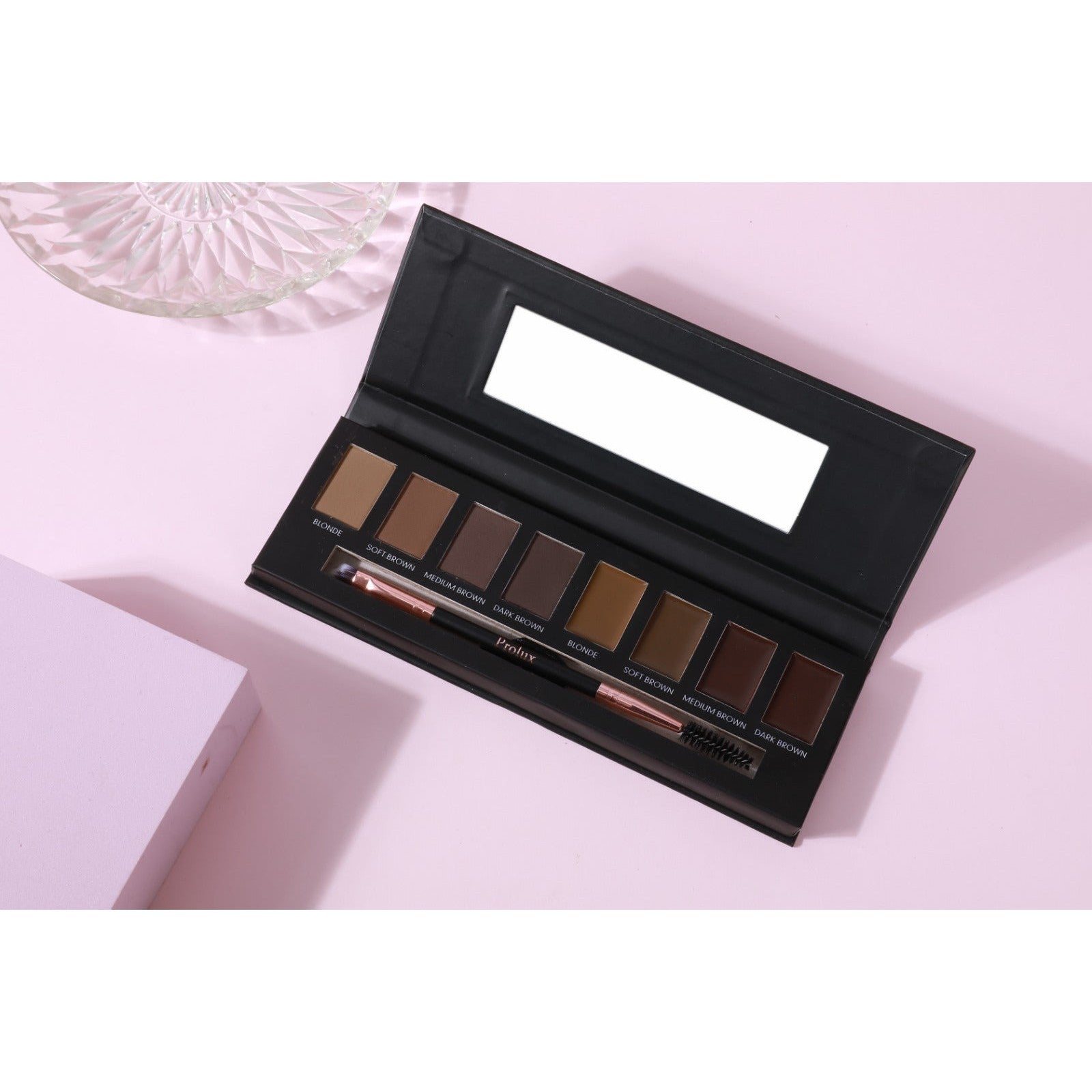 8 Shade Brow Palette with Brush|skin illustrator brow palette 