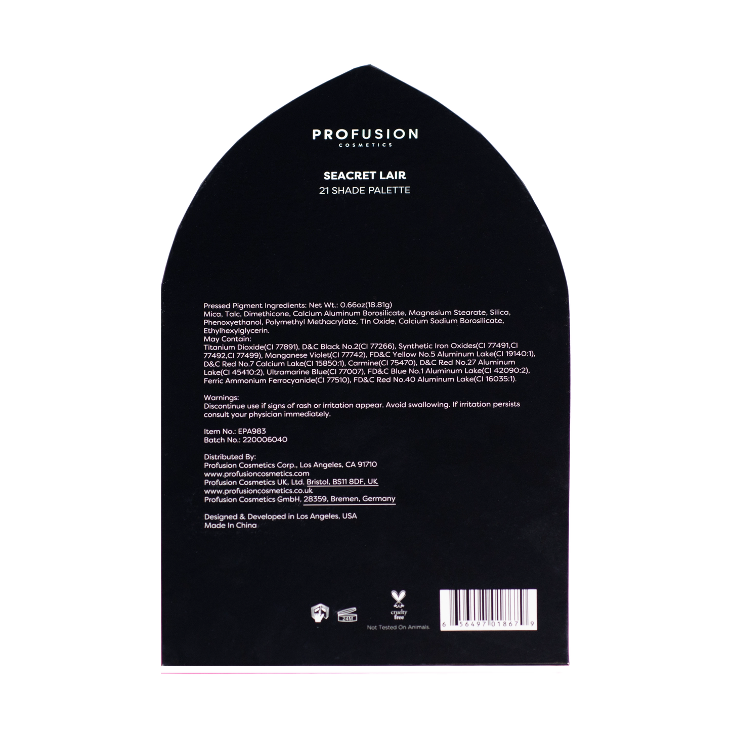 seacret lair eyeshadow palette