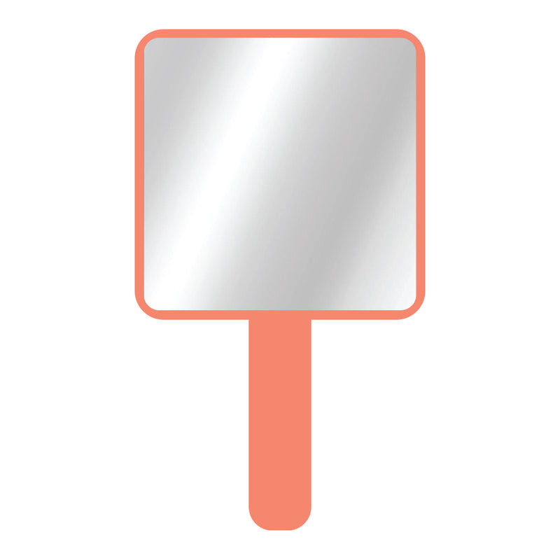 Glam babe hand held mirror  peach