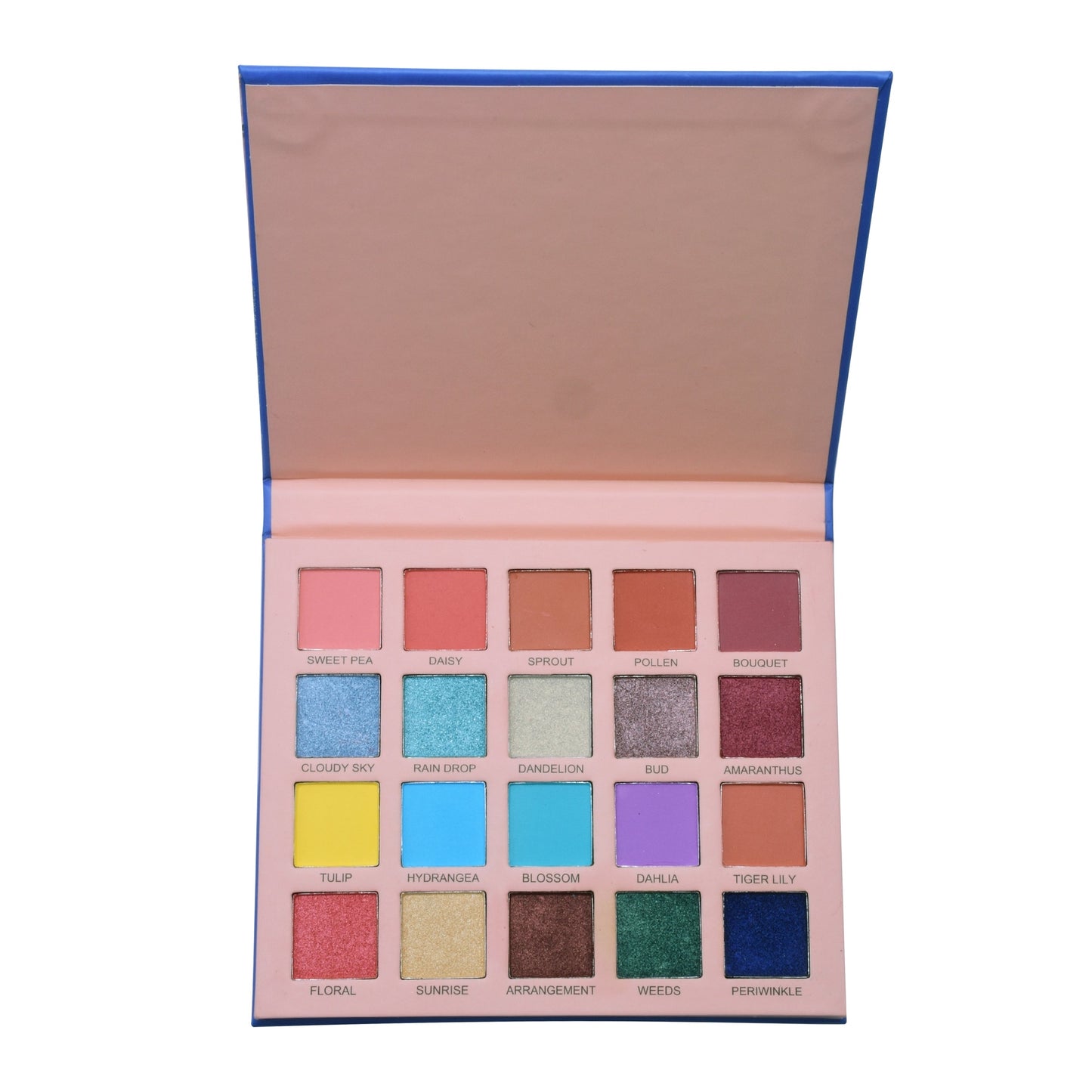 Perfect Bloom Eyeshadow Palette, colorful eyeshadow palette, matte eyeshadow palette, shimmer eyeshadow palette