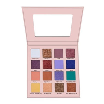 Wonderland Eyeshadow Palette, neutral eyeshadow palette, purple eyeshadow, shimmer eyeshadow palette