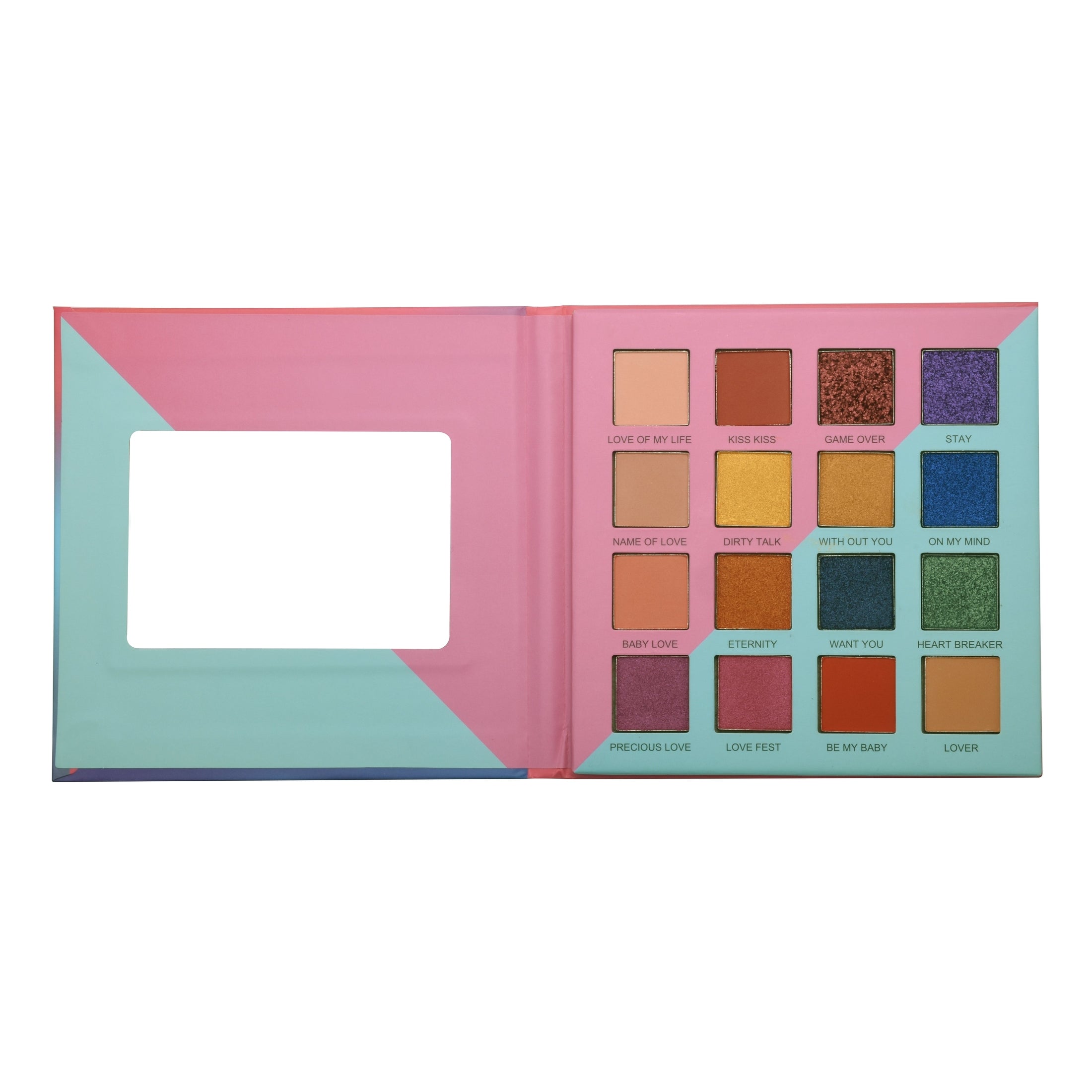 Just Once Eyeshadow Palette, shimmer eyeshadow palette, matte eyeshadow palette, non toxic eyeshadow
