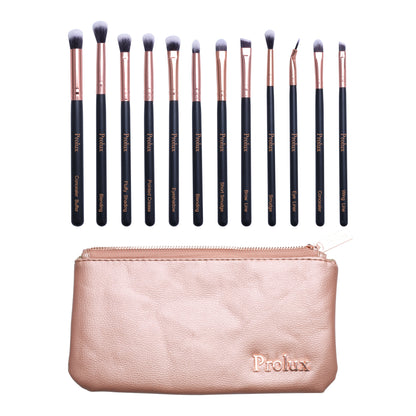 Prolux Deluxe 12 Piece Eye Makeup Brush Set, eye brush set​, eye makeup brush set​