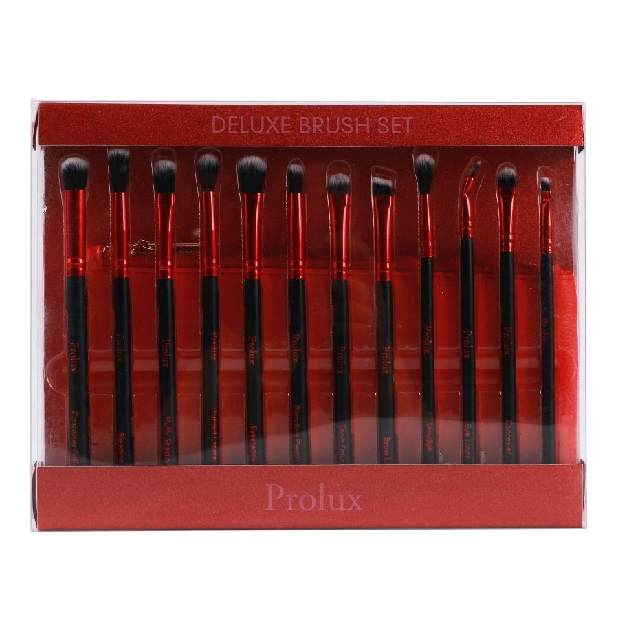 Prolux Deluxe Red Makeup Brush Set, makeup brush set​, best makeup brush set