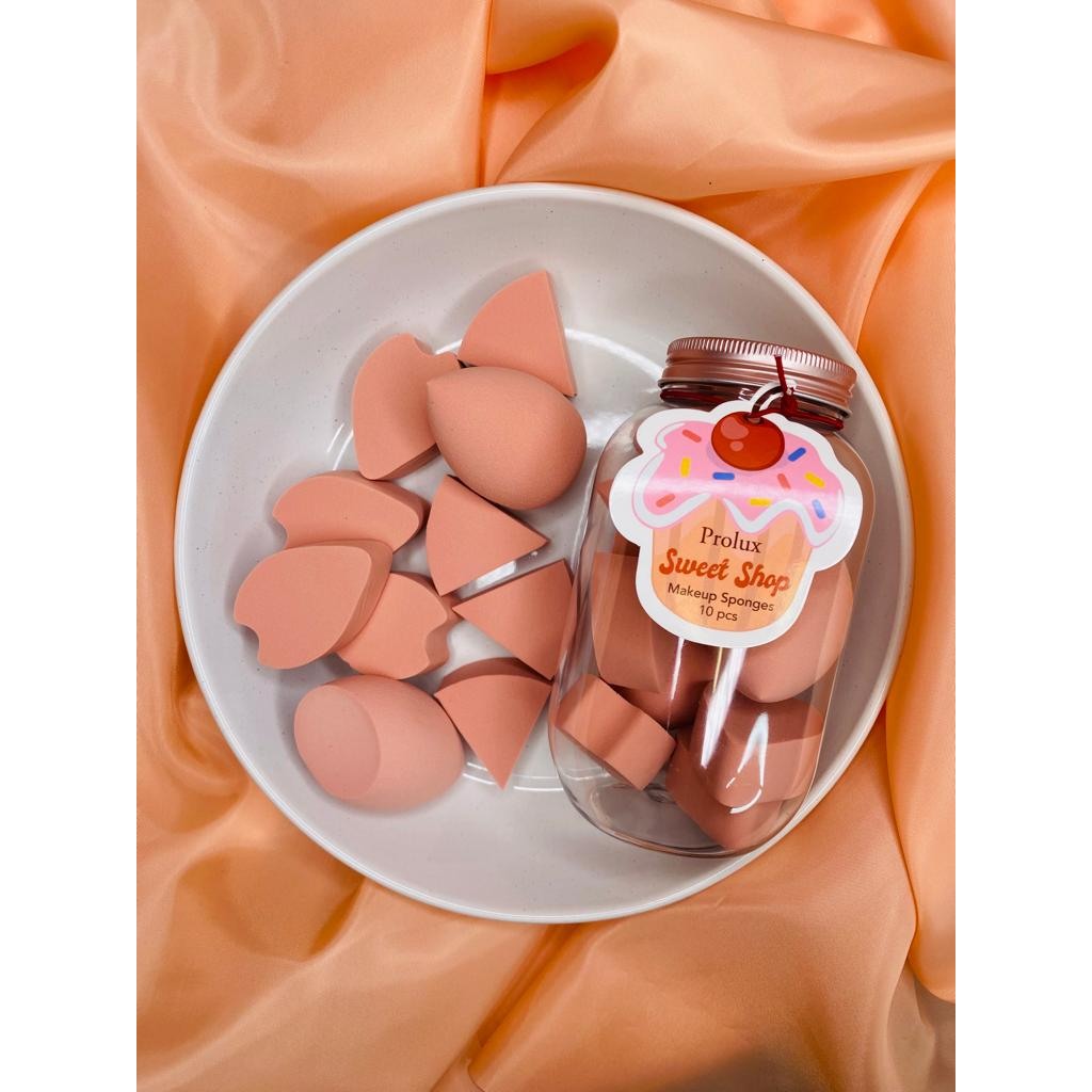 Prolux Sweet Shop Makeup Sponges 10pcs Set, makeup sponge set, makeup blending sponge​, makeup sponges