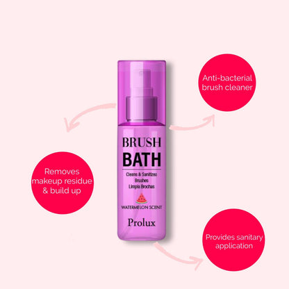Prolux Brush Bath, makeup brush cleaner​, best makeup brush cleaner​, makeup brush cleaner​ spray