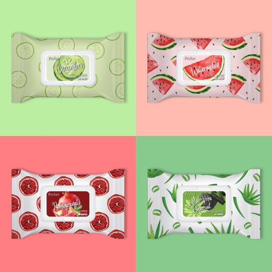 Prolux Facial Wipes, facial cleanser wipes, makeup remover wipes, best facial cleansing wipes