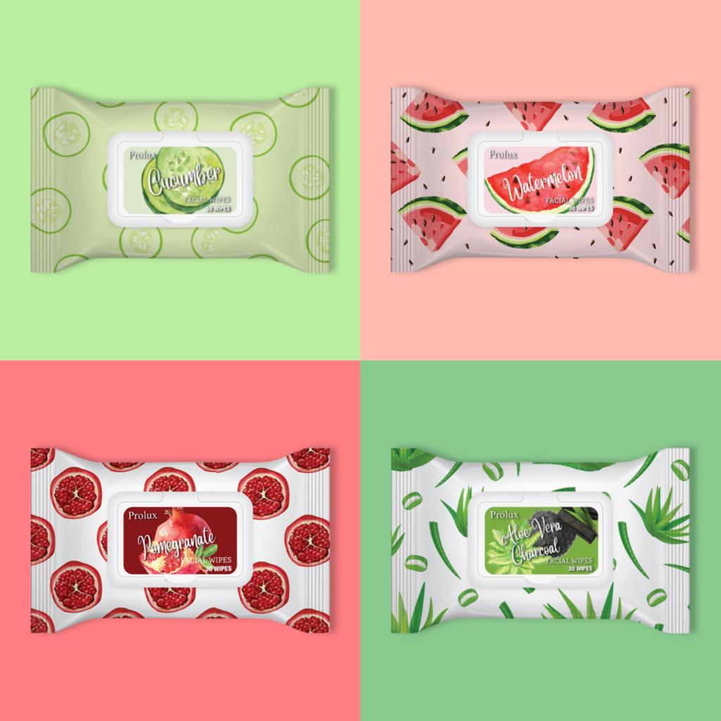 Prolux Facial Wipes, facial cleanser wipes​, makeup remover wipes​, best facial cleansing wipes