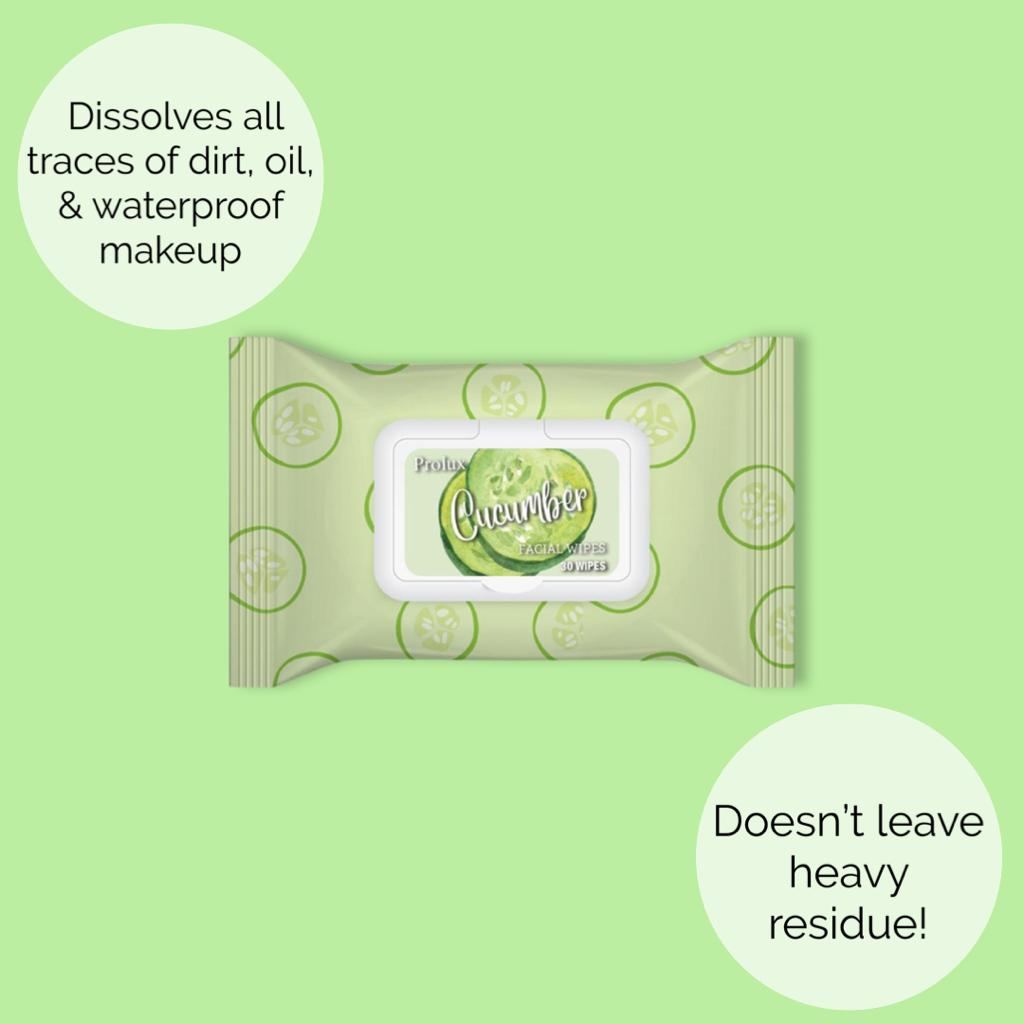 Prolux Facial Wipes, facial cleanser wipes​, makeup remover wipes​, best facial cleansing wipes