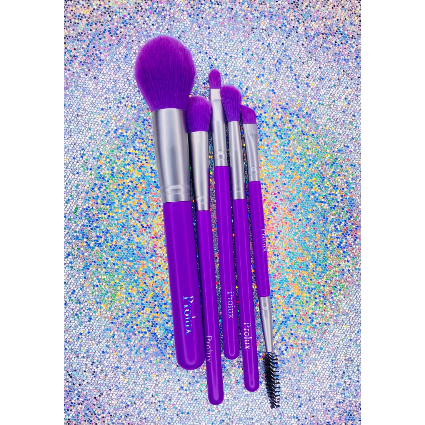 Prolux Deluxe 5 Piece Neon Brush Set, makeup brush set​,  best makeup brush set​