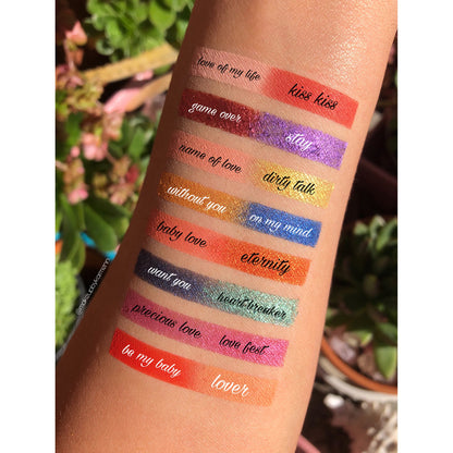 Just Once Eyeshadow Palette, shimmer eyeshadow palette, matte eyeshadow palette, non toxic eyeshadow
