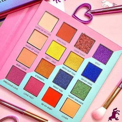 Just Once Eyeshadow Palette, shimmer eyeshadow palette, matte eyeshadow palette, non toxic eyeshadow
