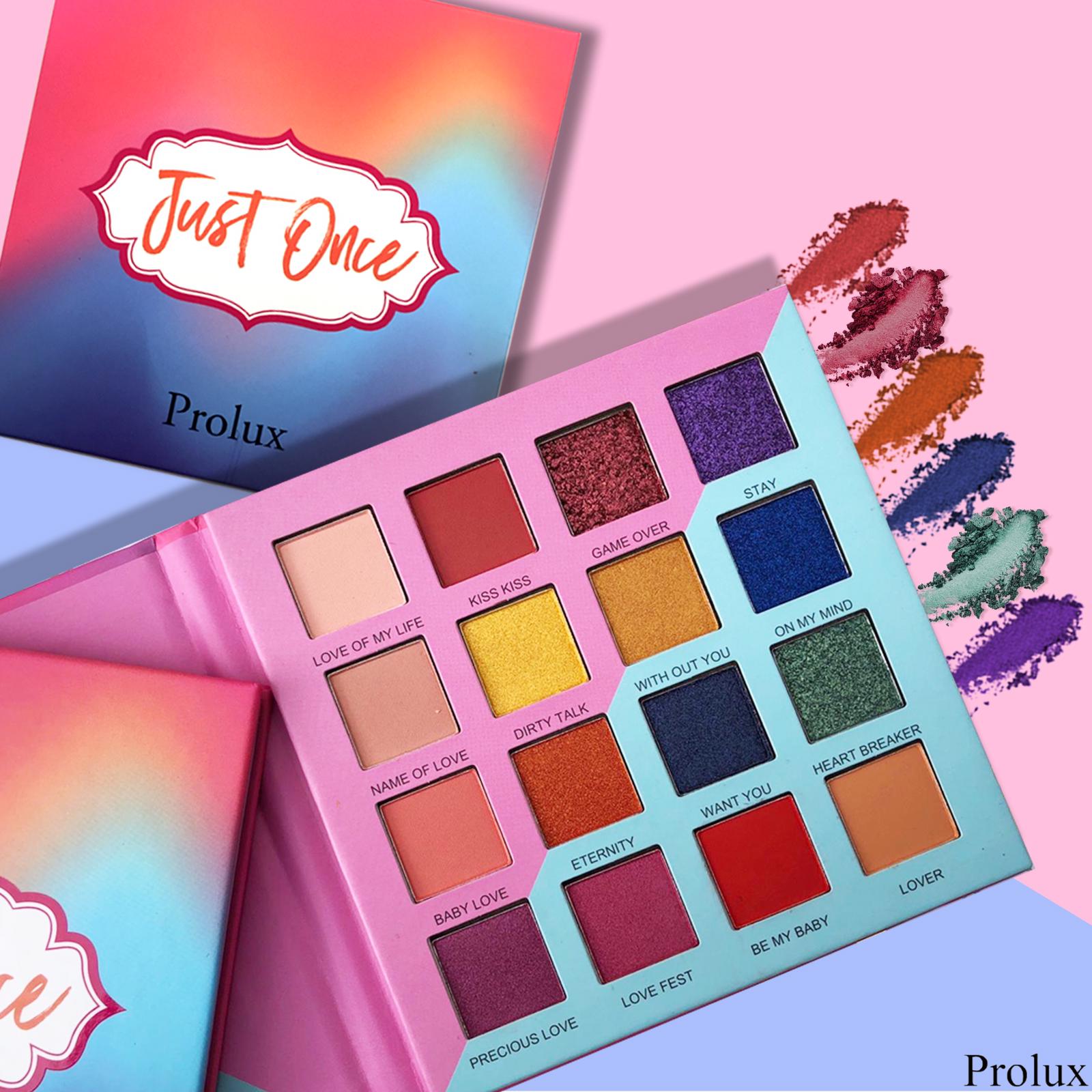 Just Once Eyeshadow Palette, shimmer eyeshadow palette, matte eyeshadow palette, non toxic eyeshadow
