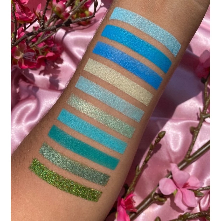 Cherry Blossom Eyeshadow Palette, colorful eyeshadow palette, shimmer eyeshadow palette, matte eyeshadow palette, glitter eyeshadow palette