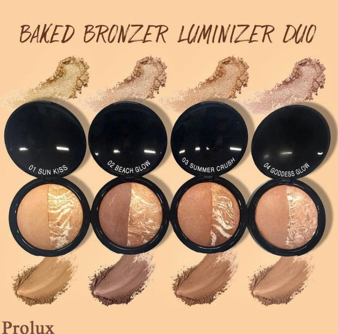 Prolux Baked Bronzer Luminizer Duo