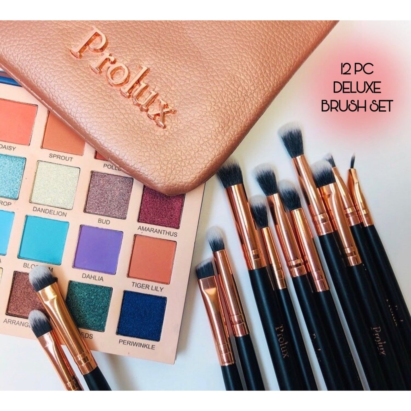 Prolux Deluxe 12 Piece Eye Makeup Brush Set, eye brush set​, eye makeup brush set​