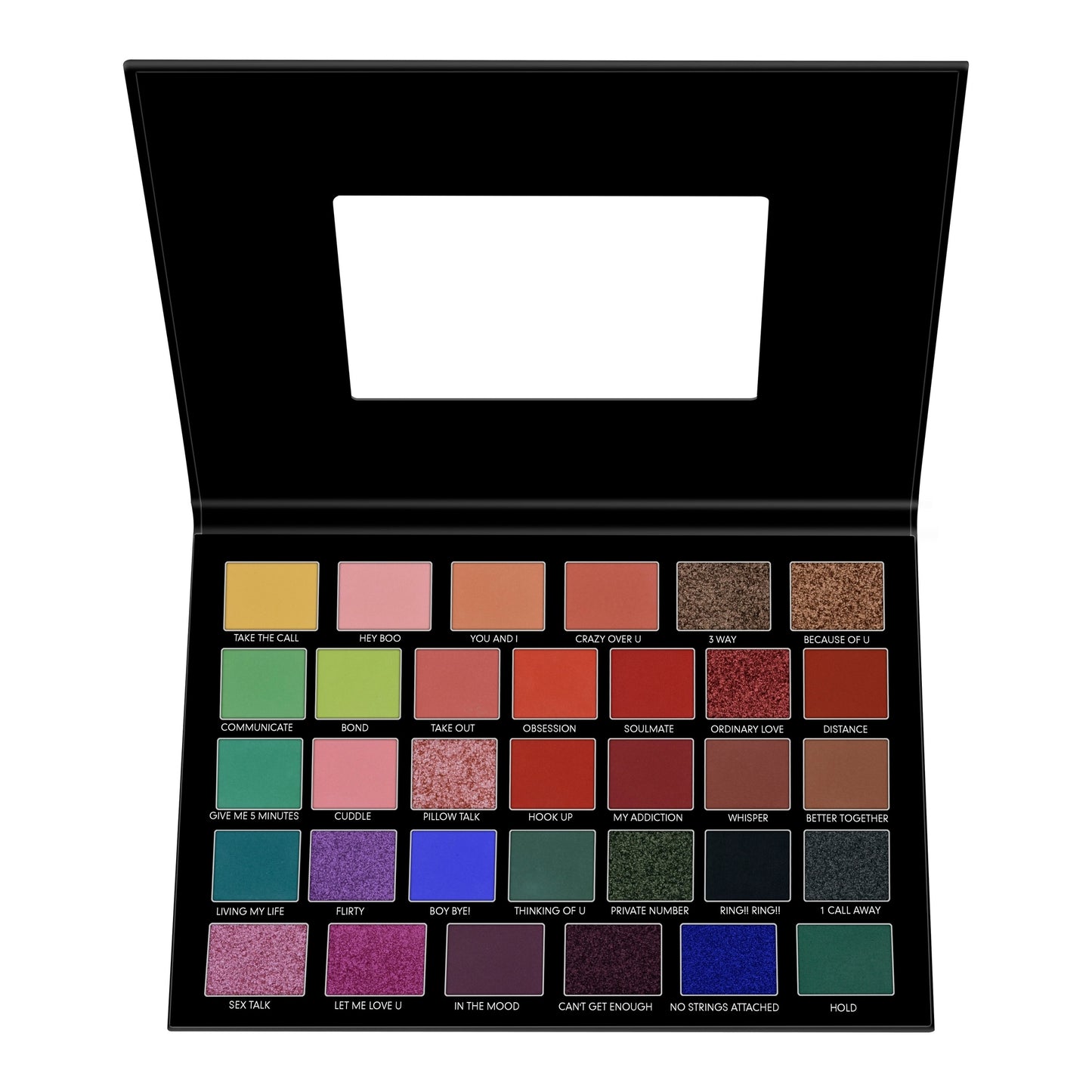 Prolux Call Me Eyeshadow Palette, neutral eyeshadow palette, matte eyeshadow palette, shimmer eyeshadow palette, metallic eyeshadow