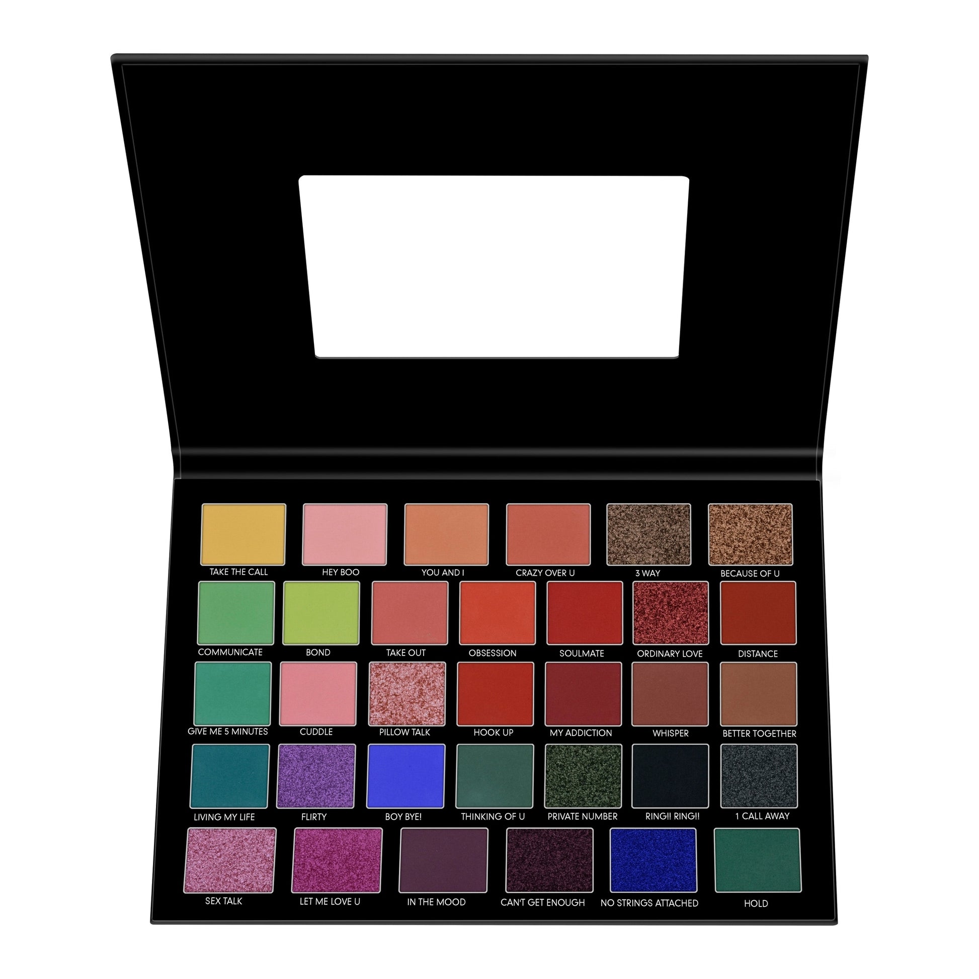 Prolux Call Me Eyeshadow Palette, neutral eyeshadow palette, matte eyeshadow palette, shimmer eyeshadow palette, metallic eyeshadow