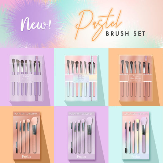 Prolux Ultra Pastel Brush Set, makeup brushes set​, best makeup brush set​